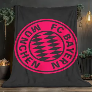 Bayern Munich Football Club Elements Soft and comfortable home blankets, small throw blankets, nap blankets, Slogan Print blanket, perfect Christmas gifts for friends and besties. Super soft heat-pressed blankets. Y25122