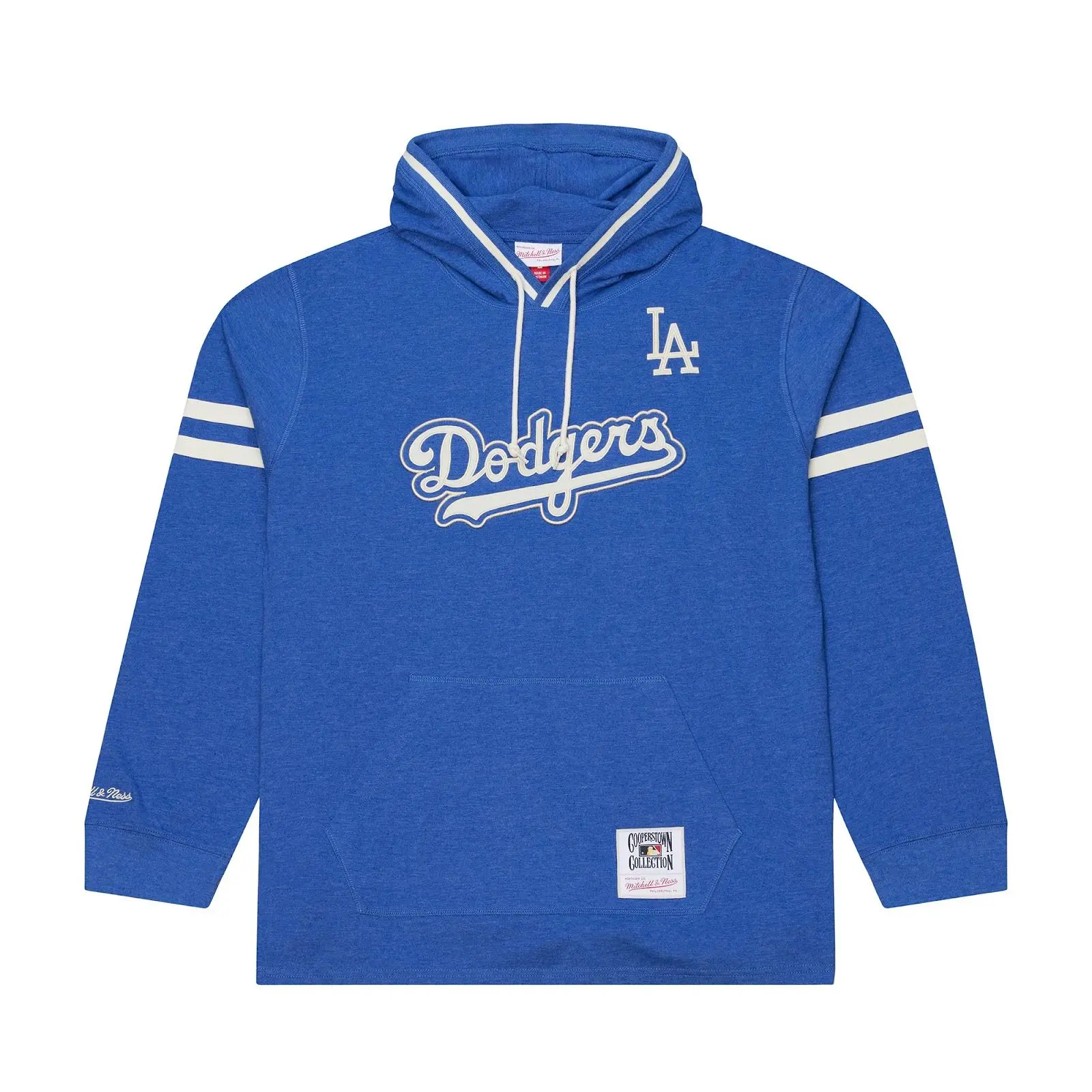 Los Angeles Dodgers Royal Gameday Classic Long Sleeve Hoodie T-Shirt MLB Throwback Shirt Vintage Fan Gear Mitchell & Ness
