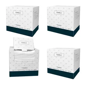 Facial Towel 4 Pack XL Disposable Facial Cleansing Towel (200 Ct/ 4 Pack) | Disposable Face Towel Disposable Thickened Wipes | Absorbent, Reusable, Soft, Comfort, Skincare, Eco-Friendly Clean Skin Club Face Towels