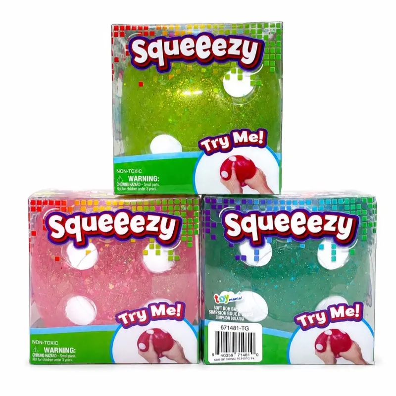 Squeeezy Dice Squishy Toy, Stress Relief Fidget Toy for Kids, Adults