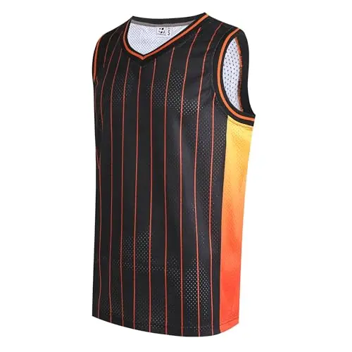 Orange Pinstripe black Jersey