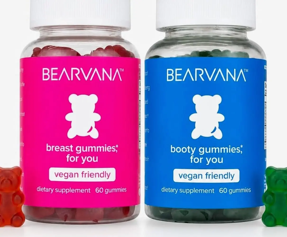 BEARVANA Top & Peach Support Women's Multivitamin Gummies, 120 CT(Berry)