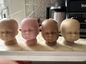 Bleeding Doll head candles