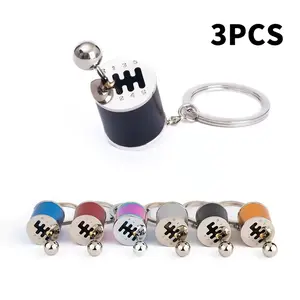 3PCS Mini Gear Shift Keychain for Adults -Metal Fidget Toy Set for Stress & Anxiety Relief, Nostalgic Car Enthusiast Gift for Manual Transmission Lovers, Gold Silver Black Key Chain Accessories, focus tool