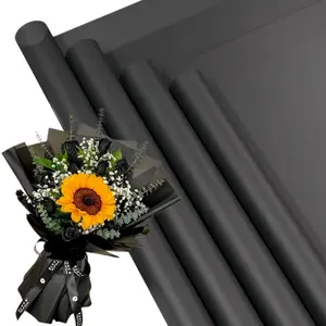 20 Sheets Foggy Korean Paper Semi-Transparent Floral Packaging Paper, Waterproof Bouquet Wrapping Paper, Wedding Birthday Gift Wrap DIY, Gift Wrapping Supplies