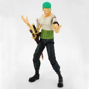 Anime One Piece Roronoa Zoro Past Blue Variable Boxed 18cm PVC Action Figure Collection Model Doll Toys Gift