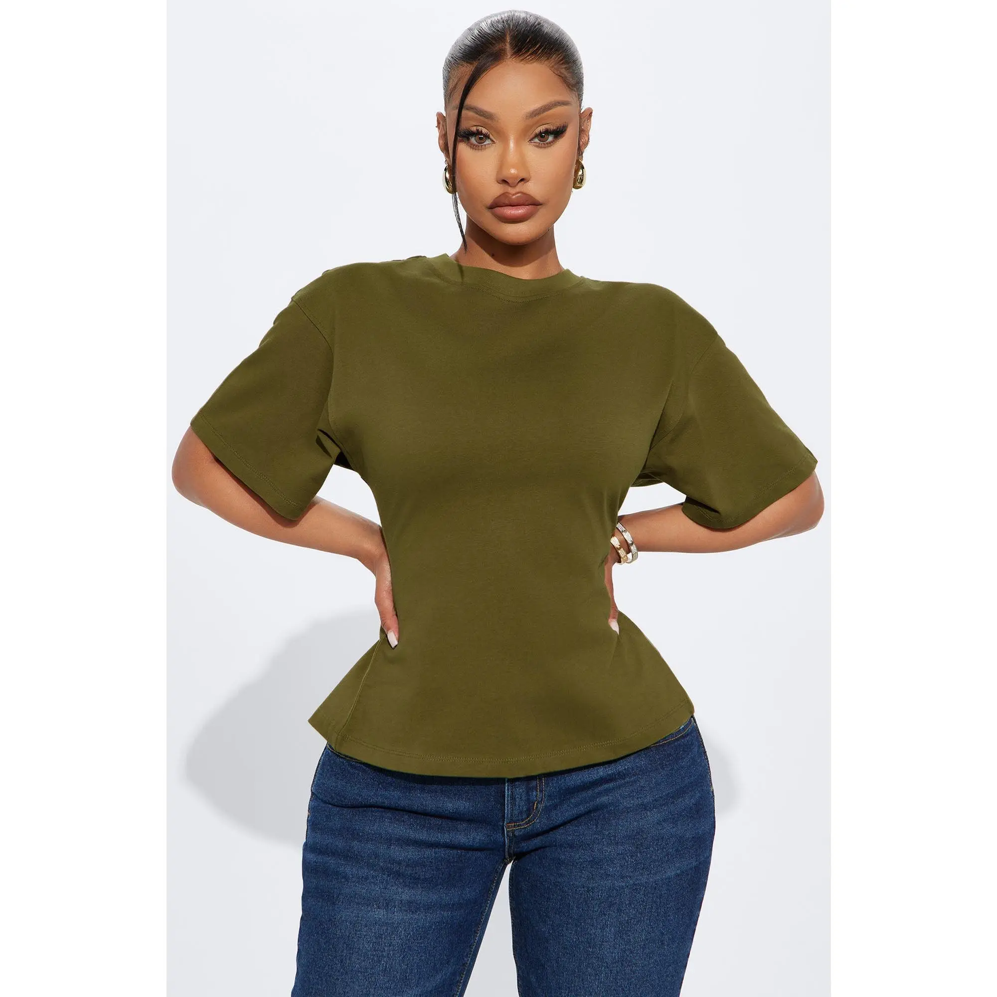 Jayden Fitted T-Shirt - Olive