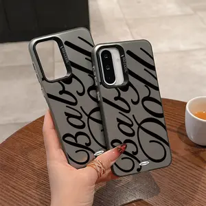Stylish Luxury Letters Phone Case Suitable for Xiaomi 15T 14T 13 12T 11 Poco X7 F7 X6 X5 Redmi Note 10 11 12 12s 13 14 Pro Plus 15 15C 10C 12C 13C 9A 9C 9T A1 A2 A5 K60 K40 Ultra Pro Lite 4G 5G Anti Fall Matte Back Cover