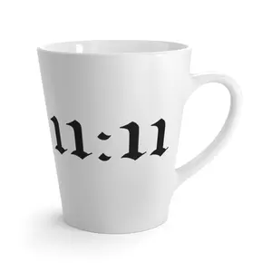 11:11 Manifestation Latte Mug | Numerology Inspiration | Spiritual Synchronicity | Angelic Coffee Cup | Law of Attraction Beverage Holder