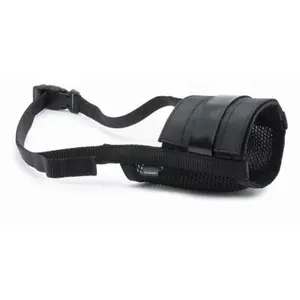 212 MAIN Equestrian Nipping Muzzle - XL Size, Black, Padded, Adjustable, Inhibits Nip