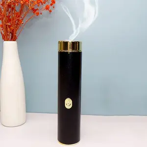 Electronic Incense Burner Arabian Incense Bakhoor Burner Portable Rechargeable USB Incense Burner Electric Aromatherapy Machine Ramadan Muslim Incense Holder for Car and Home,Black
