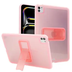 A soft silicone protective case with a stand, suitable for iPad 10th generation 10.9-inch / iPad 11th generation (A16) 11-inch, iPad 5/6/Air 1/Air 2 9.7-inch, Tablet Casing, Tablet Cover