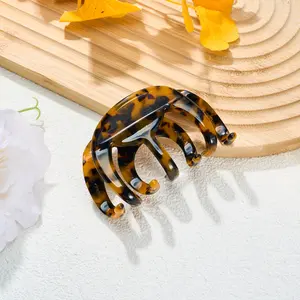 10*5 Fashion Tortoiseshell Hair Claw for Women, Casual & Versatile Claw Clip for Girls, Trendy All-match Hair Accessories for Daily Wear (HTWX-003)