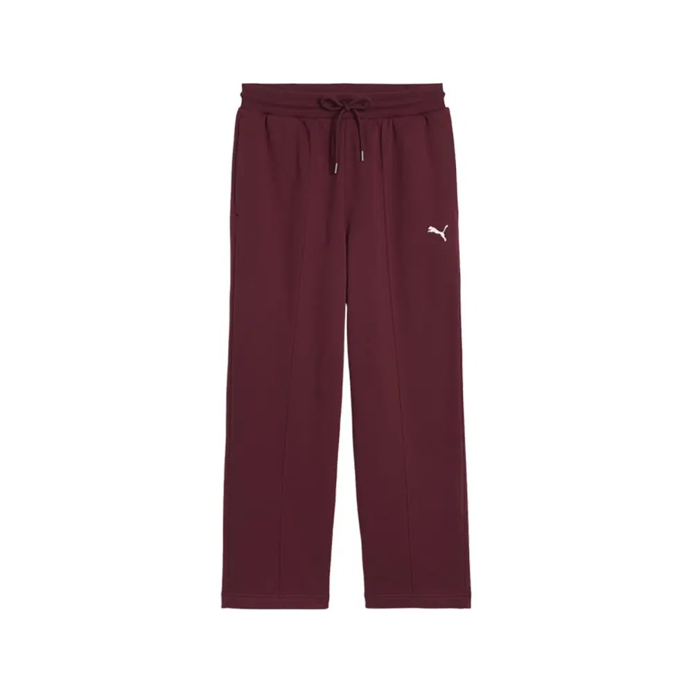 PUMA Mens Class Relaxed Pinnacle Pintuck Fleece Sweatpants Casual - Red