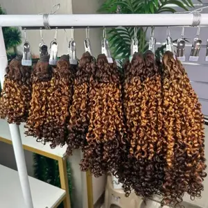 Burmese Curly Double Drawn PRE DYED 3 Bundles