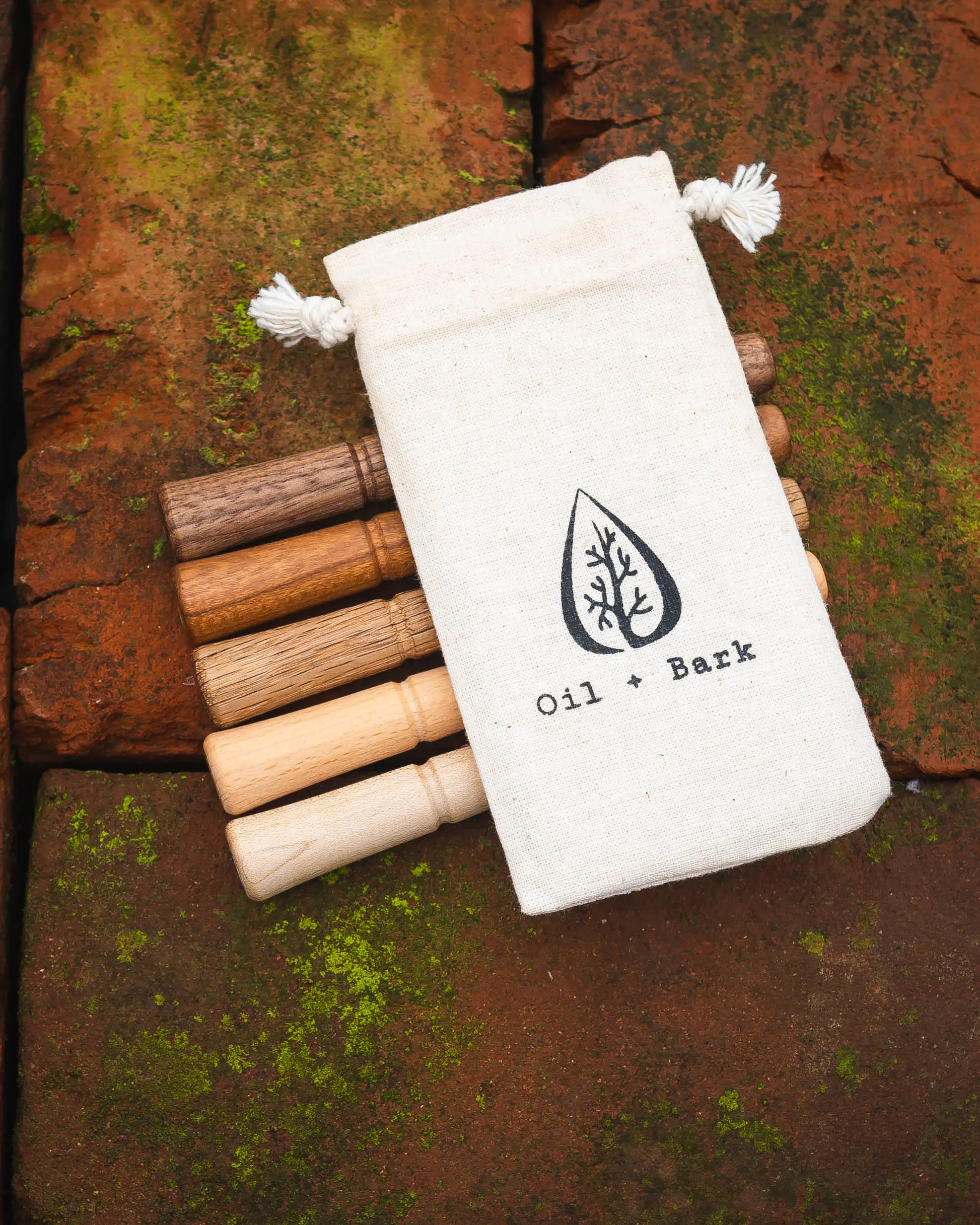Oil + Bark - Beech Wood Aromatherapy Inhaler - Starter Kit with Cessation Essential Oil Blend to Assist Sleep, Relaxation, Nicotine Cravings