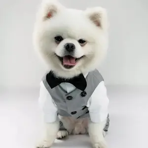 The Ultimate Dog Tuxedo Suit Set for Weddings & Formal Events Complete Formal Vest Outfit for Your Pup – Available in XXS to XXL, Perfect for All Breeds from Chihuahuas to Great Danes