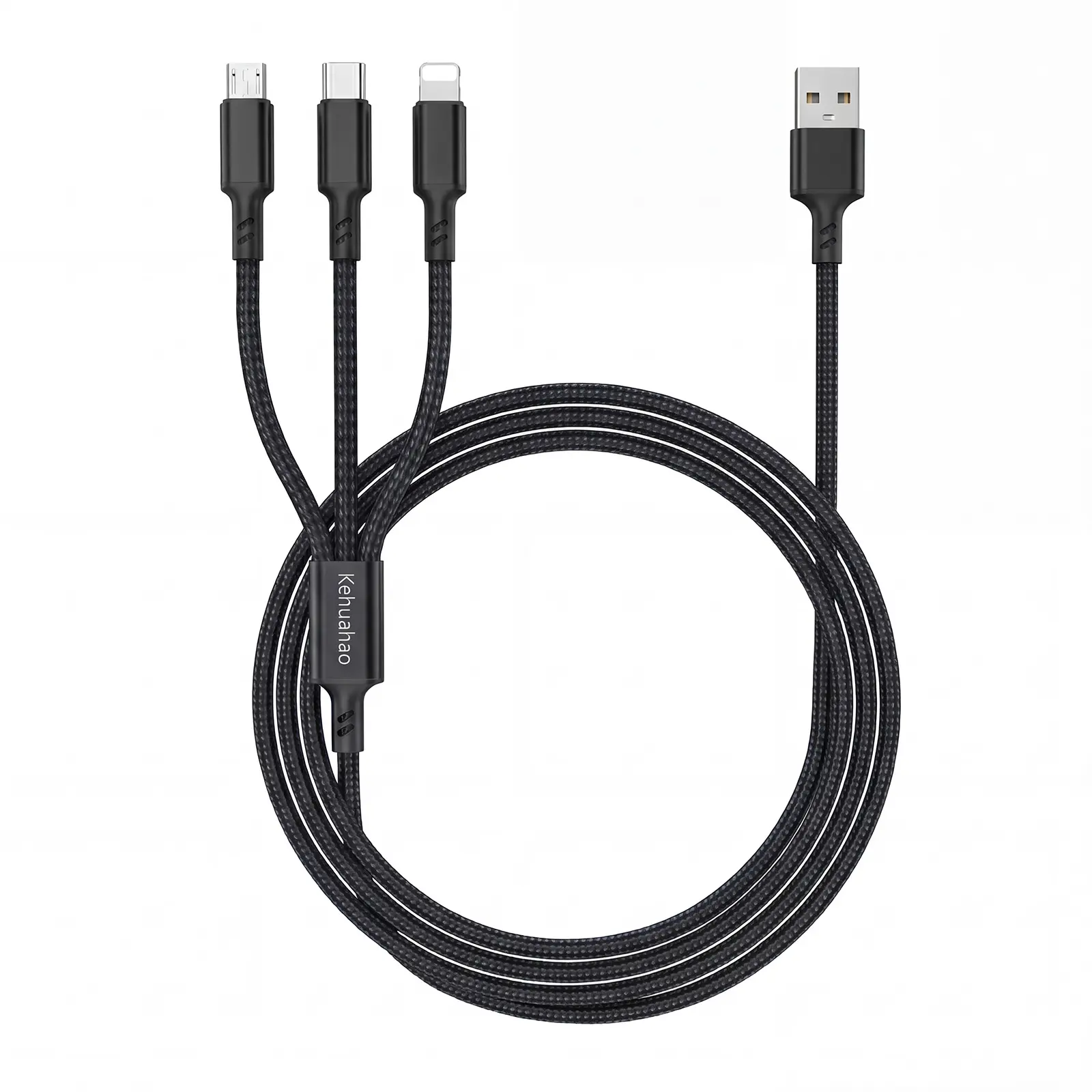 Charge Multifunctional 3-in-1 Universal Cable USB Design Safe & Quick Charge for Multiple Devices