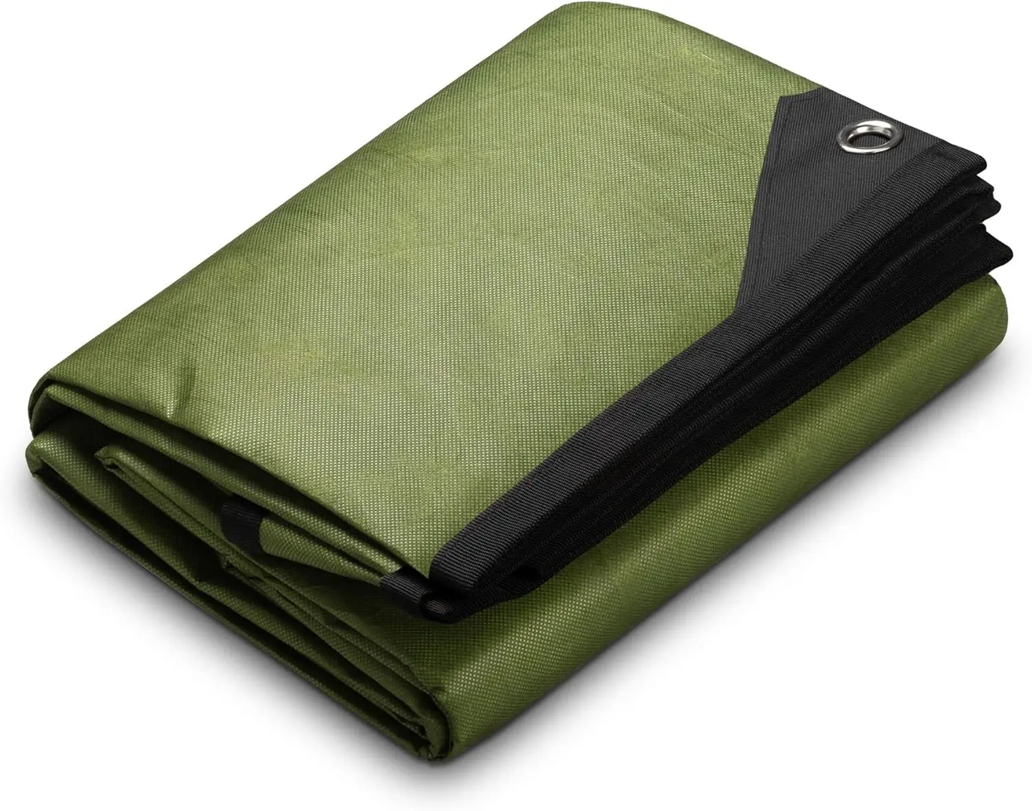 XL Heavy Duty  Blanket  Insulated Reflective Thermal Camping Tarp - 8.5 FT x 12 FT (Olive Green)