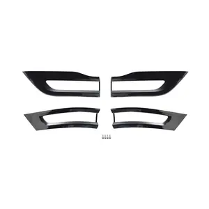 For 2014-2020 Jeep Grand Cherokee Rear Tail Light Lamp Trim Bezel Kit, Black
