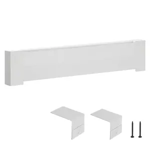 3 Ft Baseboard Heater Covers Basic Series Standard For Bedroom White Finish Durable Protective Cover With Easy Fit Design For Wall Mounted Heating Systems Home Improvement And Interior Decor