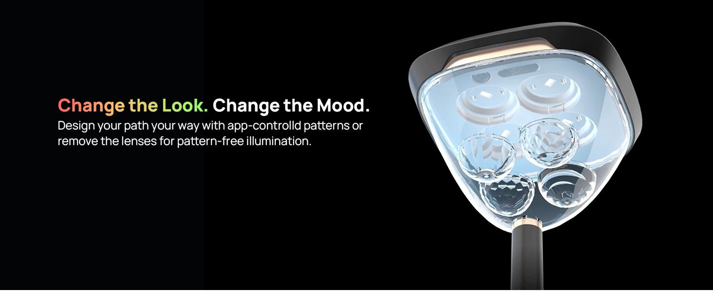 Linkind Smart Solar Pathway Lights – Bright Color-Changing Outdoor Lights with App Control for Yard & Garden