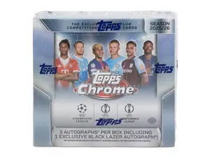 2025/26 Topps Chrome UEFA Club Competitions Soccer Jumbo Box