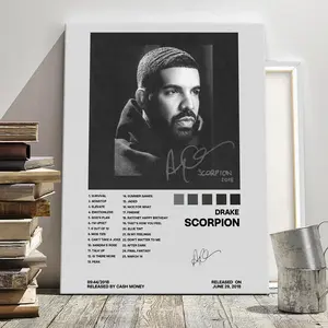 1 Count Wooden Framed Canvas, Music Album Cover Poster, Fashion Home Decoration, Modern Art Decoration, Living Room Bedroom Decoration, Hallway Office Mural, Ideal Gift, Kitchen, High Definition, Waterproof, Artwork