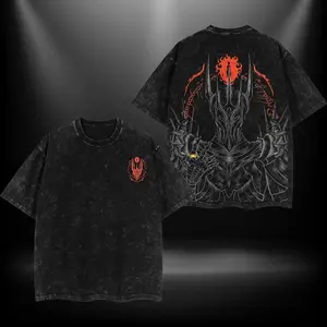 Lord Sauron Lord of the rings Retro Vintage Menswear Gift movie fans Top Apparel Classic Oversized Seamless Simple Straight Man Clothes Cotton designer Shirts, SweatShirt, Hoodie graphic tees, men gifts, ,Graphic Streetwear T-shirt tees good