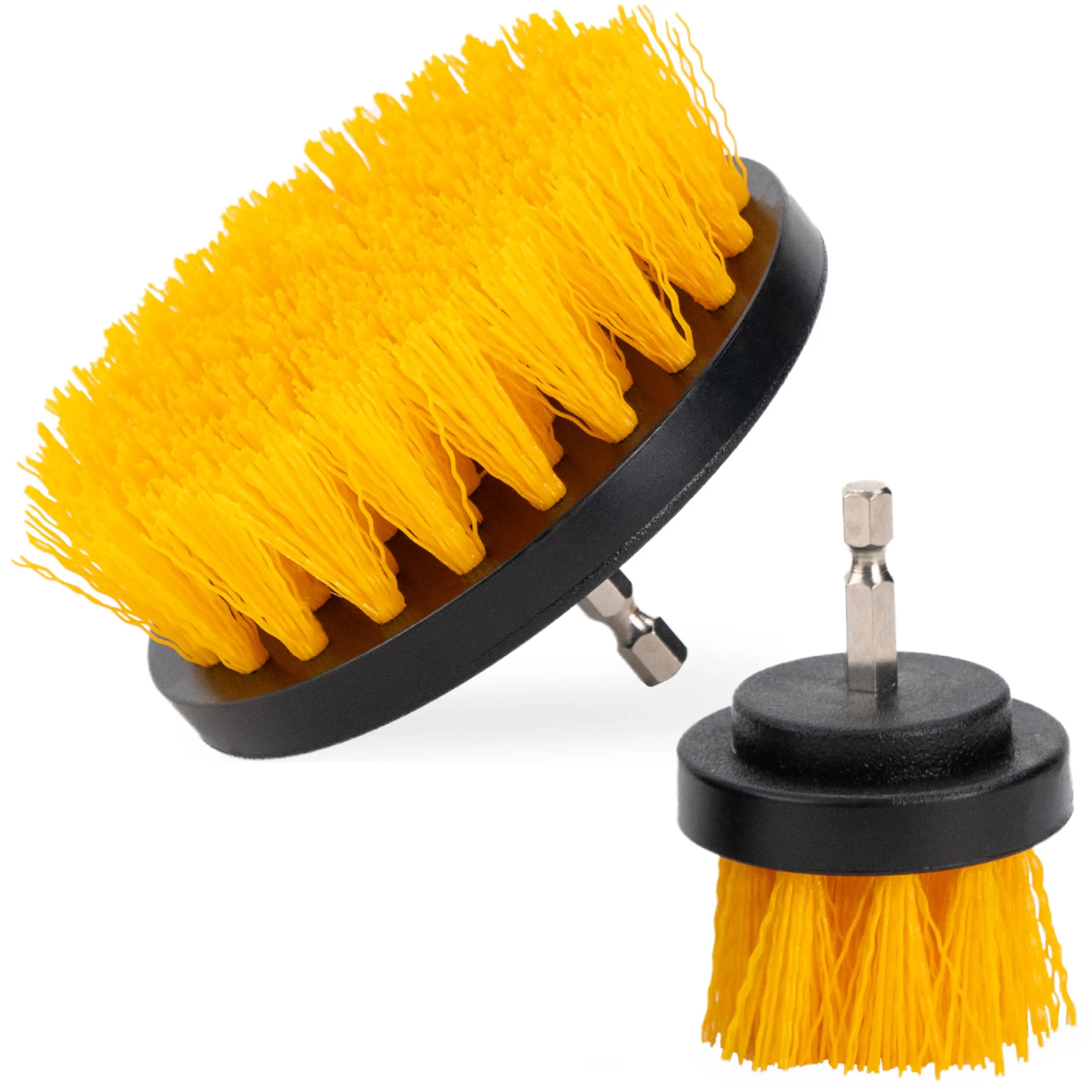 Drill Powered Carpet Cleaning Brushes for Car Interior, Upholstery & Blanket Cleaning, Heavy Duty Drill Brush Attachment Set for Couch, Rugs, Floor Mats & Pet Stains