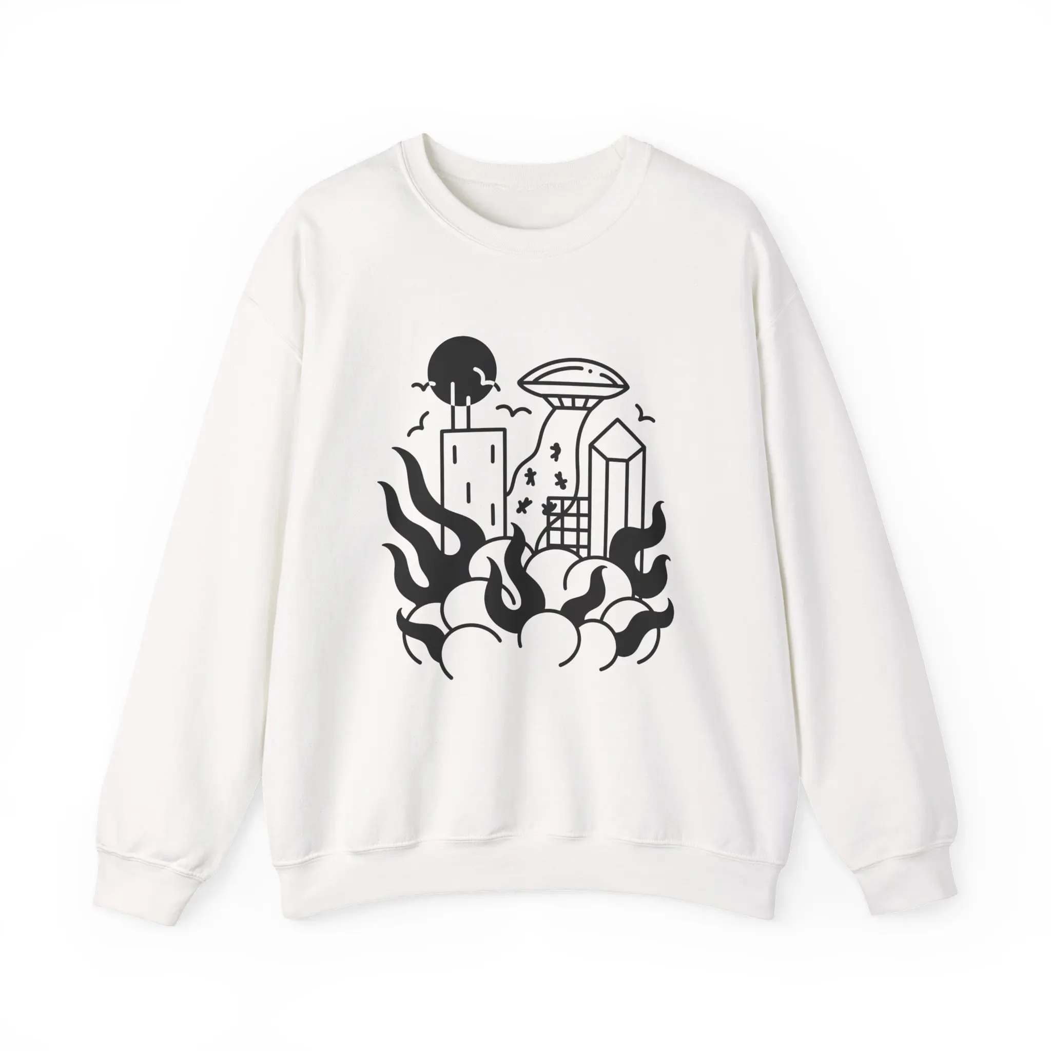 Doomsday! UFO Invasion Crewneck Sweater US Seller Unisex