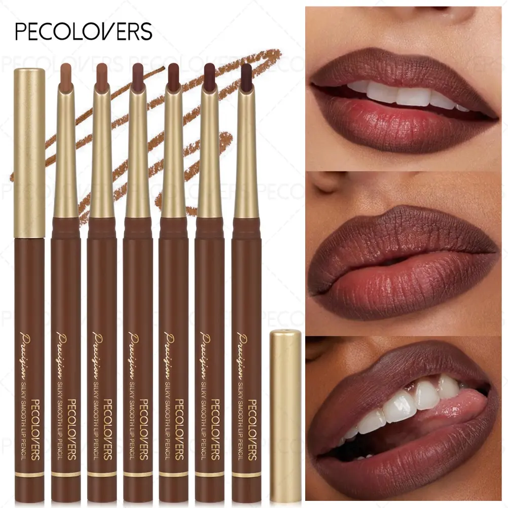 6pcs/set Matte Lip Liner, Lip Pencil, Smooth Finish, Durable and Convenient, Suitable for Daily Makeup, Christmas Gifts, Lip Liner Kit, Matte Lipliner
