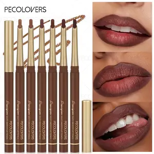 6pcs/set Matte Lip Liner, Lip Pencil, Smooth Finish, Durable and Convenient, Suitable for Daily Makeup, Christmas Gifts, Lip Liner Kit, Matte Lipliner