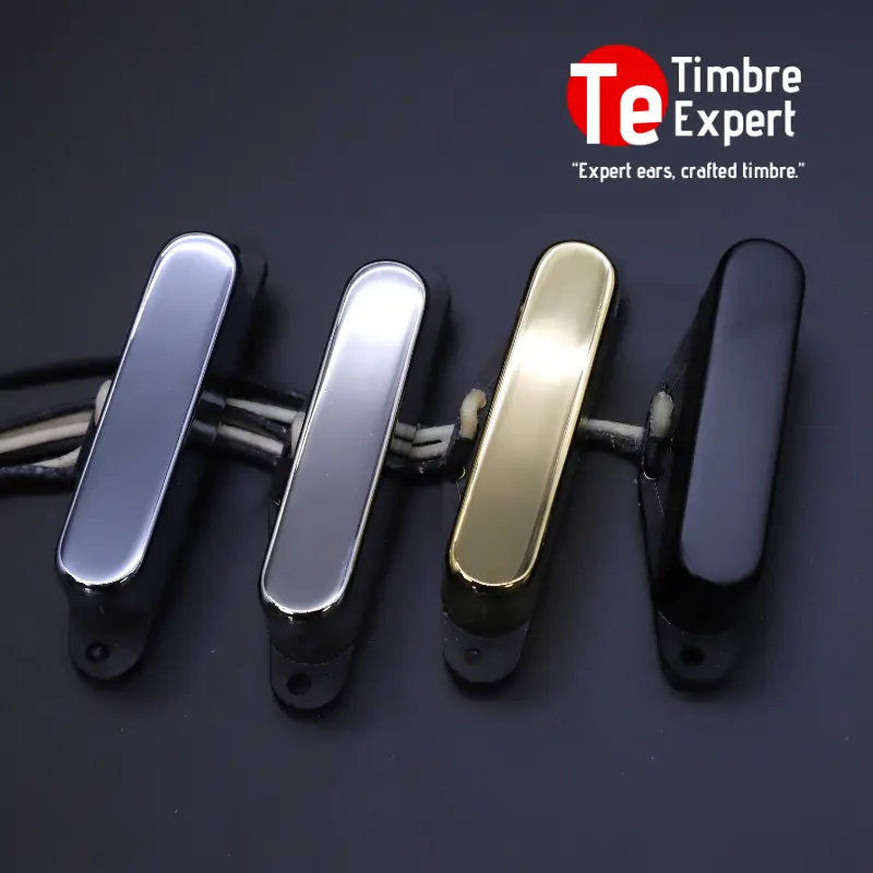 TimbreExpert TE-VT1 "Flint" Vacuum-Potted Telecaster Pickup Kit, 50s Reissue Alnico V Set with Fiberboard Bobbin for Country Blues Musical Instruments