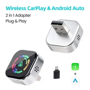 2026 New Wireless carplay Adapter for iPhone/Android  – Plug & Play, Fast Auto-Reconnect No Delay, Hands-Free