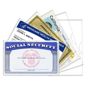 New Medicare Card Holder Protector Sleeves，12Mil Clear PVC Waterproof Medical/Credit Card, Business/Social Security Card Protector，christmas gifts
