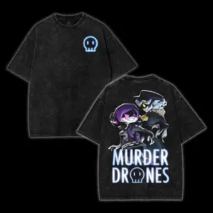 Murder Drones Unisex Tshirt - Graphic Movie Apparel Comfort Fit Top Menswear, Cotton Fabric Sweatshirts Pullover merch Casual Black Seamless Streetwear