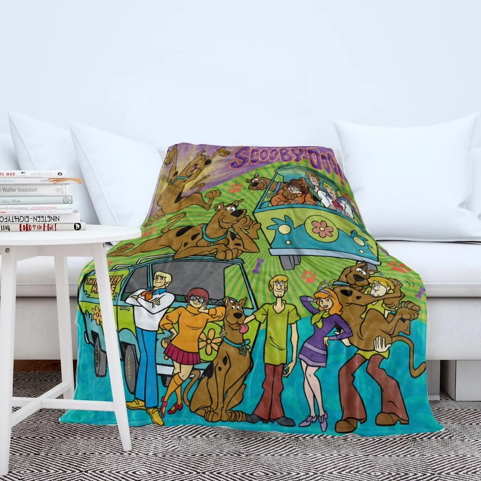 Scooby Doo Gifts Present Merch  Blanket Birthday Gift For Kids, Blanket For Gifts Gift Idea Home Party Holiday Decor Christmas and Halloween and Birthday