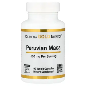 California Gold Nutrition Peruvian Maca, 500 mg, 90 Veggie Capsules California Gold Nutrition Peruvian Maca, 500 mg, 90 Veggie Capsules