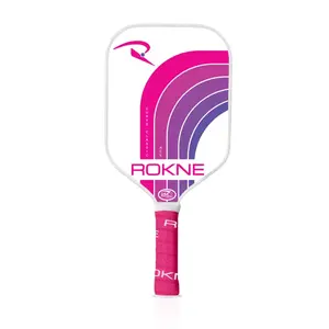 Rokne Curve Classic Ace Candy Pickleball Paddle with Pink and Purple Design