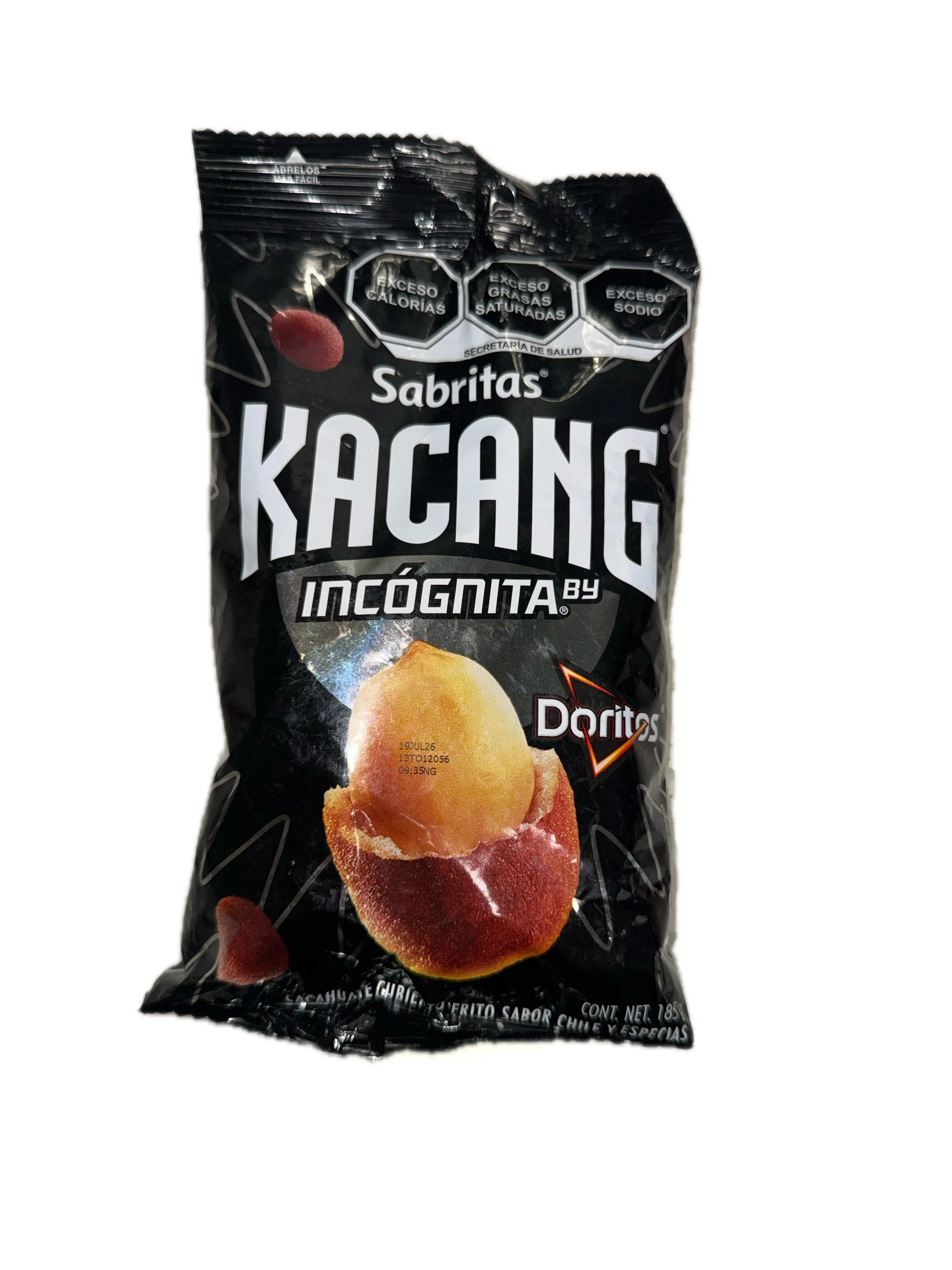 Sabritas Kacang Incógnita by Doritos Peanut Snack – Chili & Spice Flavor 185g Imported from Mexico