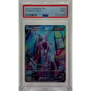 Mewtwo V #72 Pokemon GO PSA 9 Pokemon TCG Card