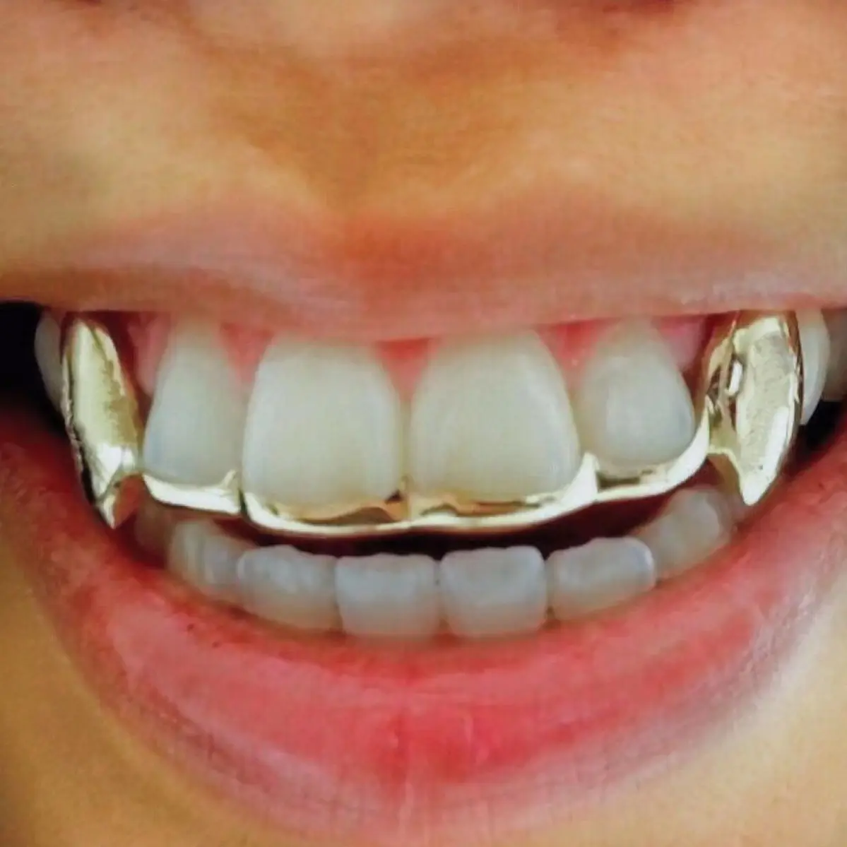 Halloween Vampire Fang Grillz - Punk Hip Hop Metal Fake Teeth | Sharp Canine Style