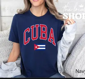 Cuba Flag Graphic T-Shirt | Comfortable Cotton Blend | Unisex Fit | Travel Souvenir | Everyday Casual Wear 9YC
