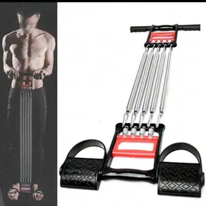 3-In-1 Spring Chest Expander, Chest Workout Equipment With 5 Springs, Freely Disassembled For Muscle Expansion, Arm Strength Training, Abdominal Exercise, Home Fitness