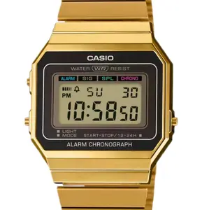 A700WG-9A brand new Casio gold slim vintage collection unisex watch "new Casio style"