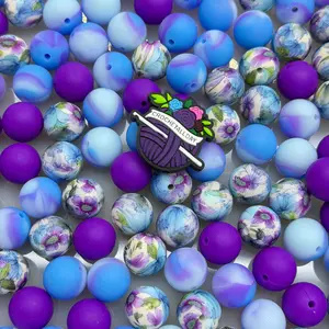 March First Round Creative Silicone Beads, DIY Beads, Used for Stringing Pens, Choking Hazard Warning, Contains Small Ball, Ca Prop 65 Compliant