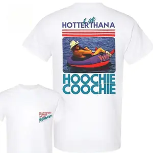 Hotter Than a Hoochie Coochie Graphic Shirt Unisex Country Summer Tee Vintage Southern Lake Party Pullover Cotton Soft Breathable Festival Outfit Gift Fast 24H Shipping Trendy Music Vibe Streetwear Top