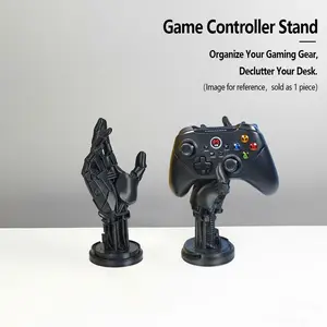 Unique Sci-Fi Cyberpunk Mechanical Arm Collectible Figurine, Futuristic Gaming Controller Stand, Headphone Holder, Desktop Decoration Gift, Desk Organizer