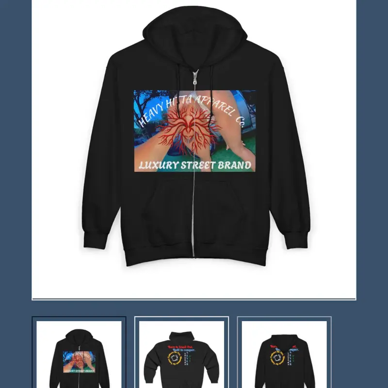 HHA FULL ZIP— “legends never die”